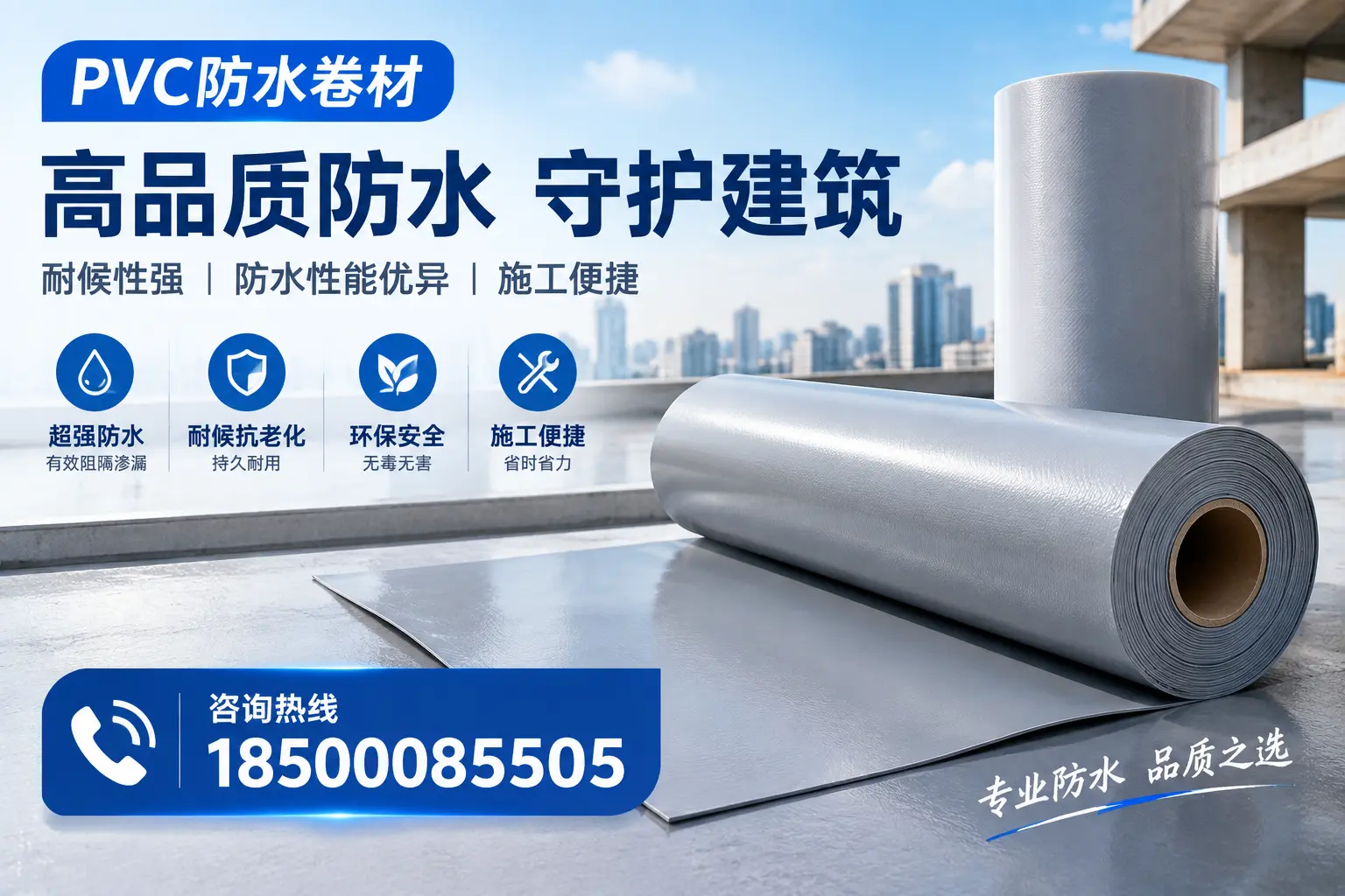 PVC防水卷材的防水效果评测，适合新星的科学依据