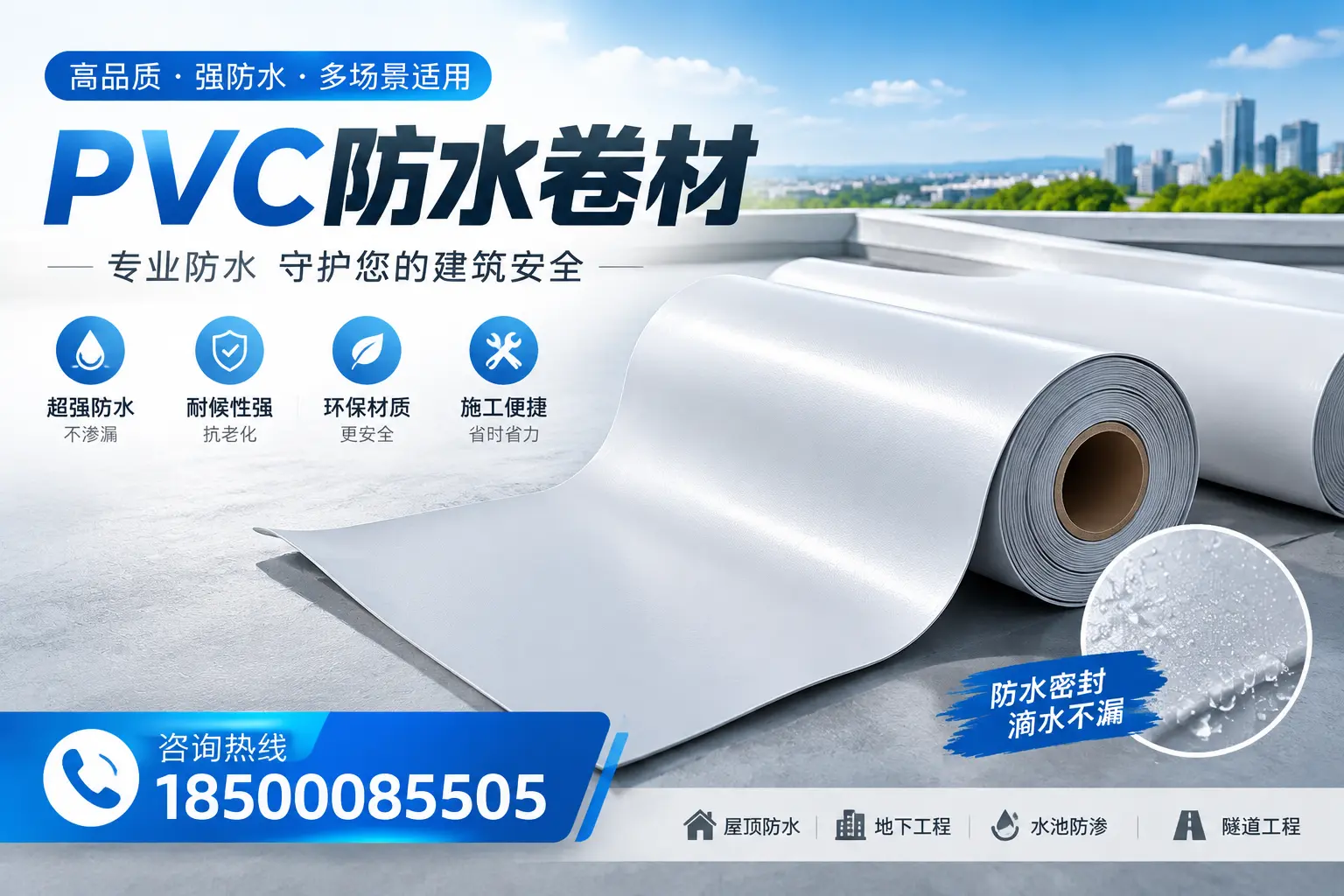 PVC防水卷材的市场竞争分析，新星品牌选择参考